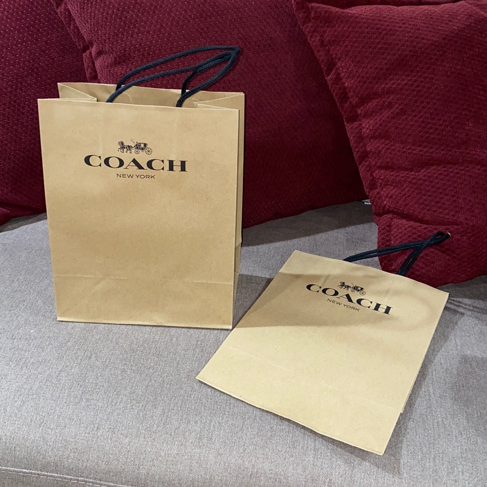 Coach 2pc Gift Paper bags